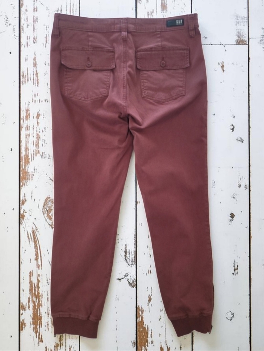 KUT From The Kloth Chris High Rise Utility Cargo Joggers Size 12 EUC